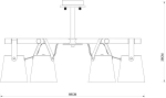 Потолочная люстра Arte Lamp THOMAS A7032PL-6BK, 6хE27