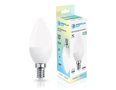 Лампа светодиодная 371314 LED C37 13W IC E14 4000K 175-265V