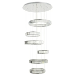 Citilux Чезаре CL338661 LED Люстра хрустальная с пультом Хром