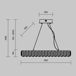 Подвесной светильник Castello 3000К 56Вт, MOD336PL-L130G3K. TM Maytoni
