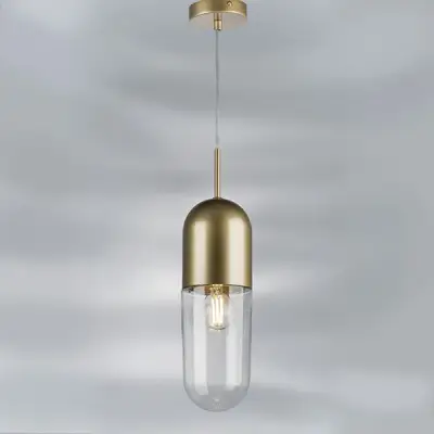 690013 Люстра RAMO 1х40W E27 ШАМПАНЬ/ПРОЗРАЧНЫЙ Lightstar