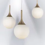 813013 Подвес GLOBO 1х40W E14 champagne gold/white Lightstar