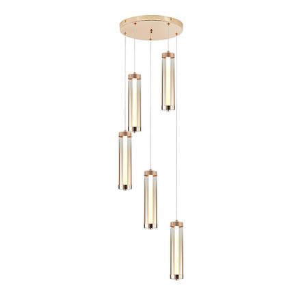 Подвесной светильник Indigo 11061/5P Gold, 5хLED