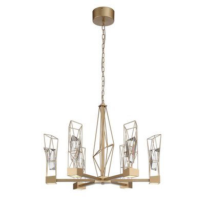 SL815.203.06 Люстра подвесная ST-Luce Матовое золото/Матовое золото, Прозрачный LED 6*8W 4000K