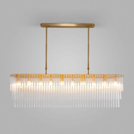 Умная подвесная люстра со стеклянным рассеивателем 488/10