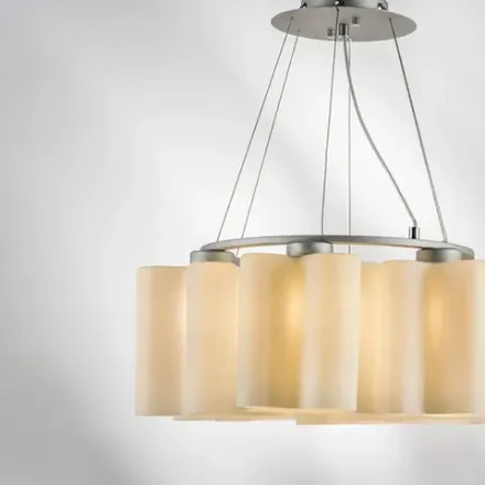 802160 Подвес NUBI 6х40W E27 ХРОМ/БЕЛЫЙ Lightstar