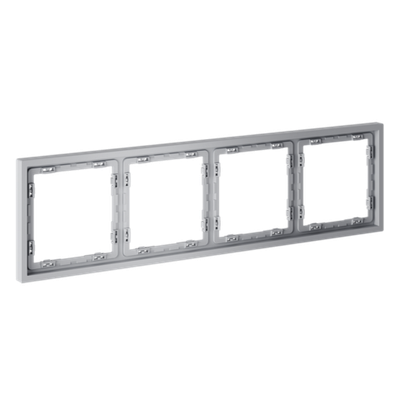 VLS100416 Рамка пластиковая VOLTUM S70 на 4 поста, (серый). (ТМ Maytoni)