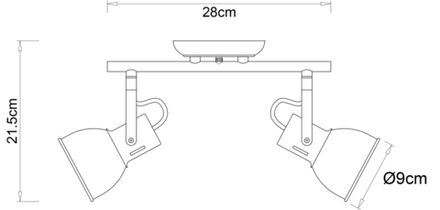 Спот Arte Lamp JOVI A1677PL-2GO, 2хE14