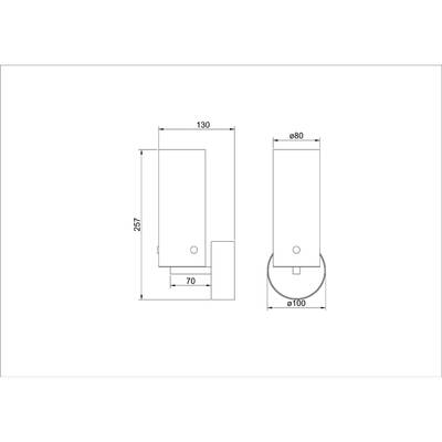 Бра Arte Lamp LANTERNA A3606AP-8BK, 1хLED