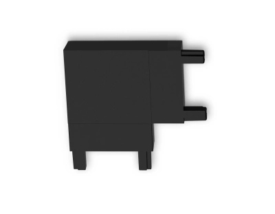 Коннектор угловой для накладного шинопровода Magnetic Ultra Slim GV1116 BK черный 36*36*6