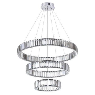 4930/88L L-VISION ODL24 593 хром/прозрачный металл/хрусталь Люстра LED 88W 4000K 10200Лм VEKIA
