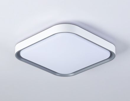 Потолочный светодиодный светильник FZ1250 WH/GR белый/серый 18W 5000K 250*250*60 (Без ПДУ)