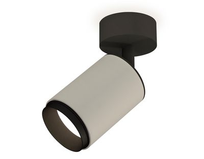 Комплект накладного поворотного светильника XM6314021 SGR/SBK/PBK серый песок/черный песок/черный полированный MR16 GU5.3 (A2210, C6314, N6121)