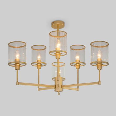 Умная потолочная люстра 60144/6 золото