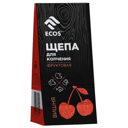Щепа для копчения из фруктовых пород ВИШНЯ, 200г.