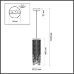 5028/1 MODERN ODL23 643 золотой/прозрачный металл/хрусталь Подвес E14 1*40W CHOKKA