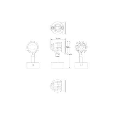 Фасадный светильник Arte Lamp ELSIE A1127AL-1BK, 1хLED