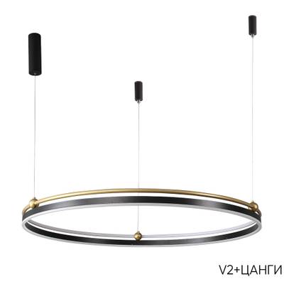 Люстра Crystal Lux FERNANDO SP88W LED BLACK/GOLD 0621/301N