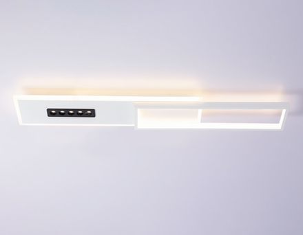 Потолочный светодиодный светильник FL51453 WH/BK белый/черный 52W 3000K-6400K+4200K 800*149*50 (Без ПДУ)