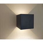 08585,16(3000K) Светильник Куб темно-серый w10*10 h10 Led 6W (3000K) IP65