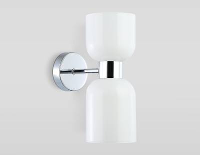 Светильник настенный LH56087/2 СH/FR хром/белый матовый E14*2 max 40W 215*120*300