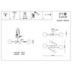 SLE2211-302-04 Люстра потолочная Латунь/Белый G9 4*5W