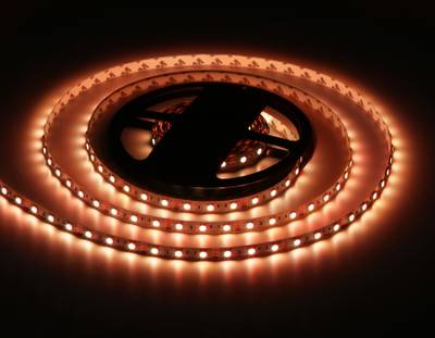 Комплект светодиодной ленты RGB 5m GS2402 5050 60Led /14.4W m/ 12V IP20 RGB/ 5000*10*1.87mm/ кратность резки 50mm (4 конт.) (адаптер, вилка, контроллер, пульт в комплекте)