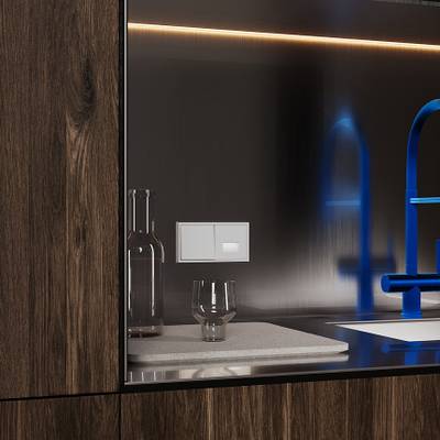 VLS002416 Накладка для подсветки светодиодной с датчиком, S70 (серый). (ТМ Maytoni)