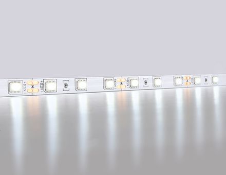 Светодиодная лента GS2003 5050 60Led/ 14.4W m/ 12V IP20 6500K/ 5000*10*1.87mm/ кратность резки 50mm (2 конт.)