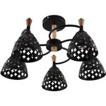 01515-0.3-05 BK+WOOD светильник потолочный