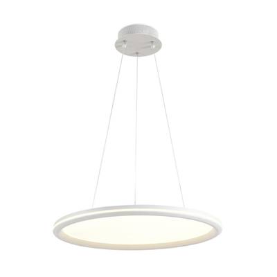 8380/45L LEDIO LN белый, металл/акрил Умная люстра подвесная с ПДУ и голосовым управлением LED 45W 3000-6500К 220V ALIS SMART