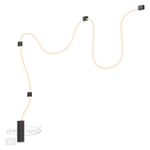 4391/30CL HIGHTECH ODL24 260 черный/металл/канат Настенно-потолочный светильник накладной (3 крепления в комплекте) IP20 LED 30W 1185Лм 4000K CORDA