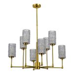 SL1240.303.08 Люстра подвесная ST-Luce Латунь/Дымчатый E27 8*60W