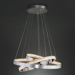 Подвесной светодиодный светильник с пультом управления 90176/3 хром