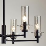 6555/6C CLASSI LN25 черный/дымчатый/металл/стекло Люстра потолочная E14 6*40W 220V MADONNA