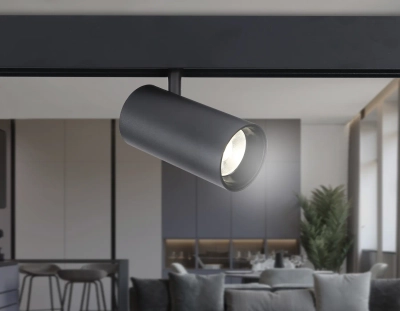 Светильник светодиодный для шинопровода Magnetic GL3841 BK черный 20W 4200K 48V IP20 24° D67*138