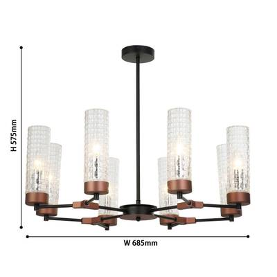 Подвесная люстра Flumen 2567-8P. ТМ Favourite