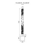 Торшер Elegance Chrome FL1148-5F, LED