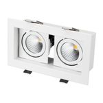 Светильник CL-KARDAN-S180x102-2x9W Warm (WH, 38 deg) (Arlight, IP20 Металл, 3 года)