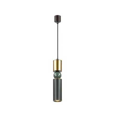 4073/5L L-VISION ODL19 475 черный/золото/зеленый Подвес GU10 1*5W SAKRA