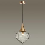 4950/1 PENDANT ODL22 469 бронзовый/прозрачный/стекло Подвес E14 1*40W KESTA