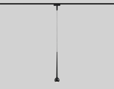 Светильник светодиодный трековый для шинопровода Magnetic Ultra Slim GV1644 BK черный IP20 9W 4200K 48V D75*1500