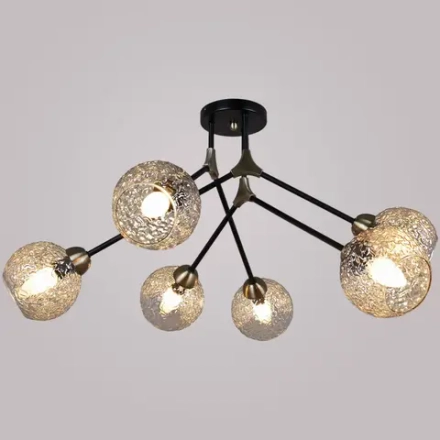 IL0264-6CSQ-79 BK AB светильник потолочный ILLUMICO, E14х6