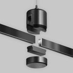 Подвес тросовый Hang с прямым коннектором питания Flarity черный, TRA157SW-IPC1-B. TM Maytoni