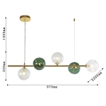 Подвесная люстра Infilato 4035-5P, 5*G9LED*5W. ТМ F-Promo