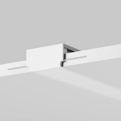 Алюминиевый профиль встраиваемый скрытого монтажа 61x14 (Серебро, 3 м), ALM-011-S-3M 636009