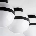 812117 Люстра GLOBO 1х40W E14 matt black/white Lightstar