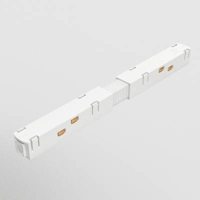 Коннектор питания прямой Gravity белый, TRA004PC-22W. TM Maytoni