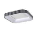 7769/56L AVRA LED SN Светильник металл/белый/серый LED 56Вт+14Вт 3000-6000K 500х500 IP43 пульт ДУ+подсветка SHARMEL
