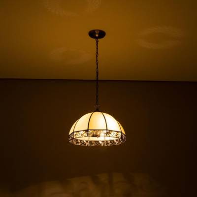 Citilux Шербург-2 CL440231 Люстра витражная подвесная Бронза